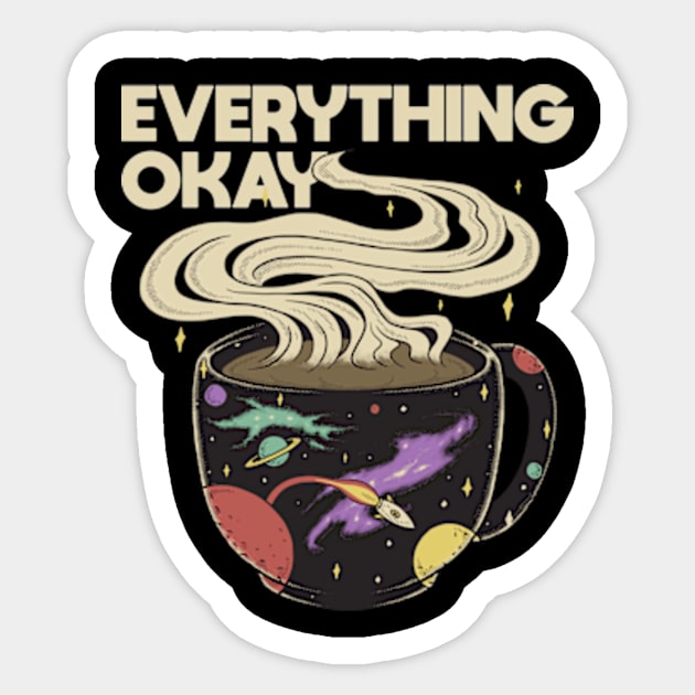 coffee galaxy Sticker by myvintagespace